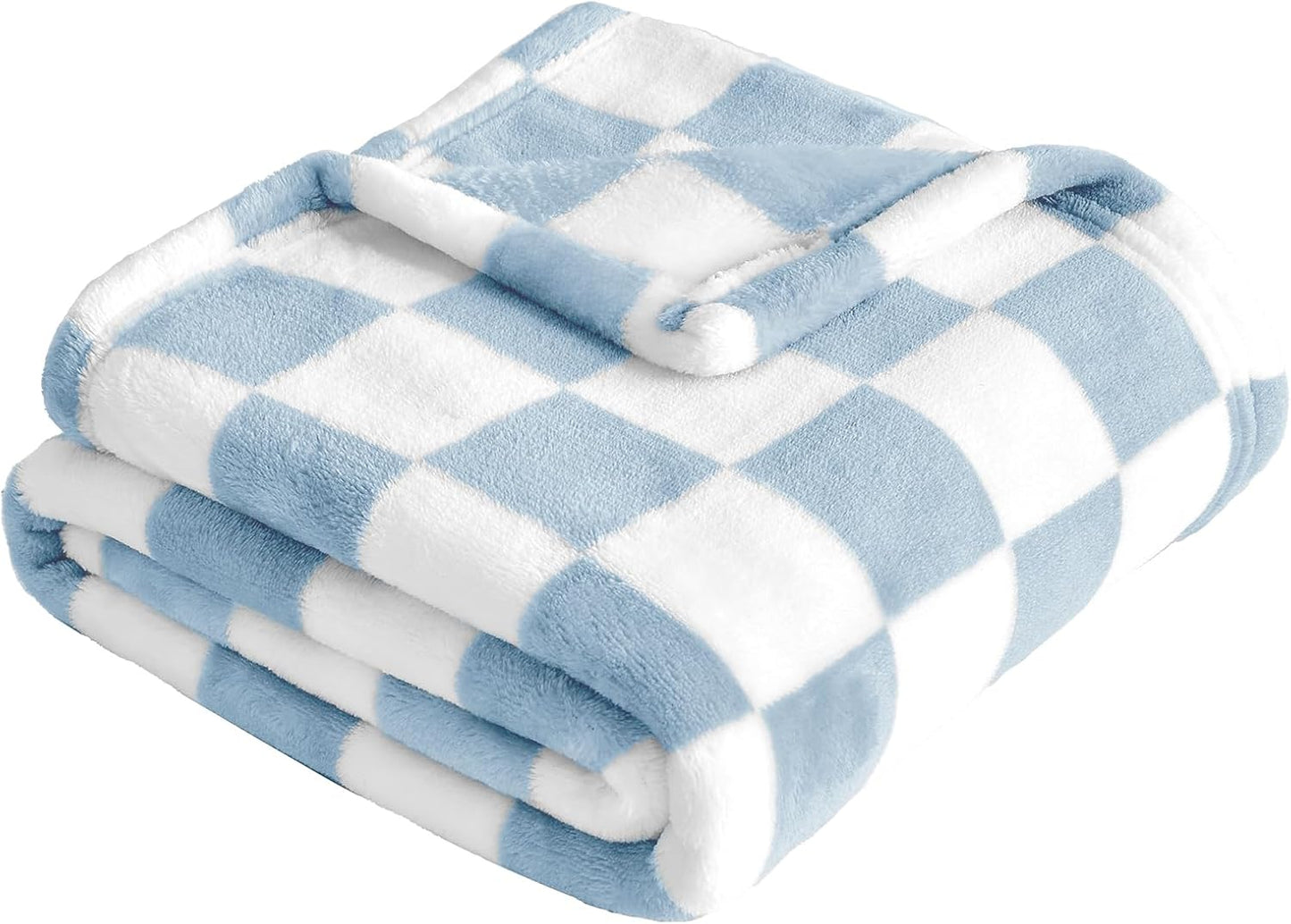 Ultra Soft Blue Fleece Baby Blanket Cozy Fluffy Infant Receiving Blanket 30x40 Inches